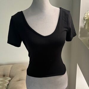 lululemon athletica Black Crop Top